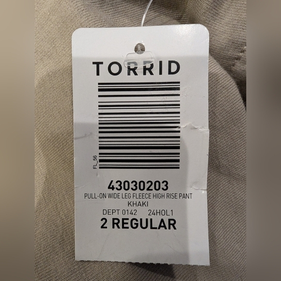 Torrid super soft Pull-On Wide Leg Fleece High Rise Pant size 2x NWT - Picture 10 of 10